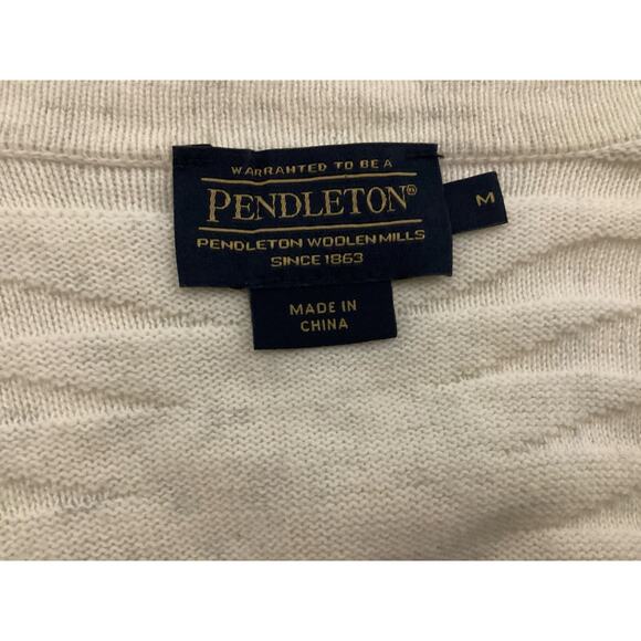 Pendleton short sleeve long cardigan size M cream - Picture 6 of 6